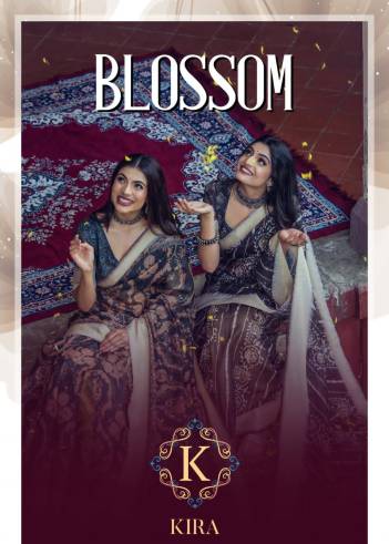 BLOSSOM SERIES – 1001 TO 1012 BY KIRA  DESIGNER PRINTED SAREES